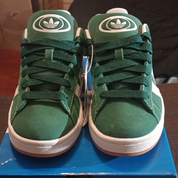 Adidas Campus 00s Forest Green and White Shoes Mens 6 Womens 7 NWT & BOX - Picture 4 of 10